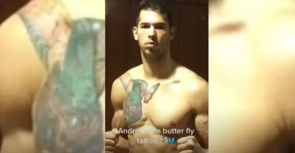 Andrew Tate's Butterfly Tattoo